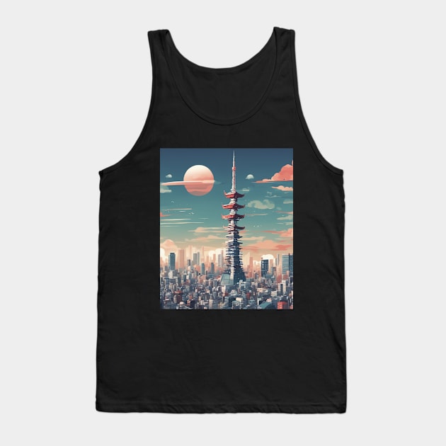 Tokyo City Tank Top by CreativeSun92